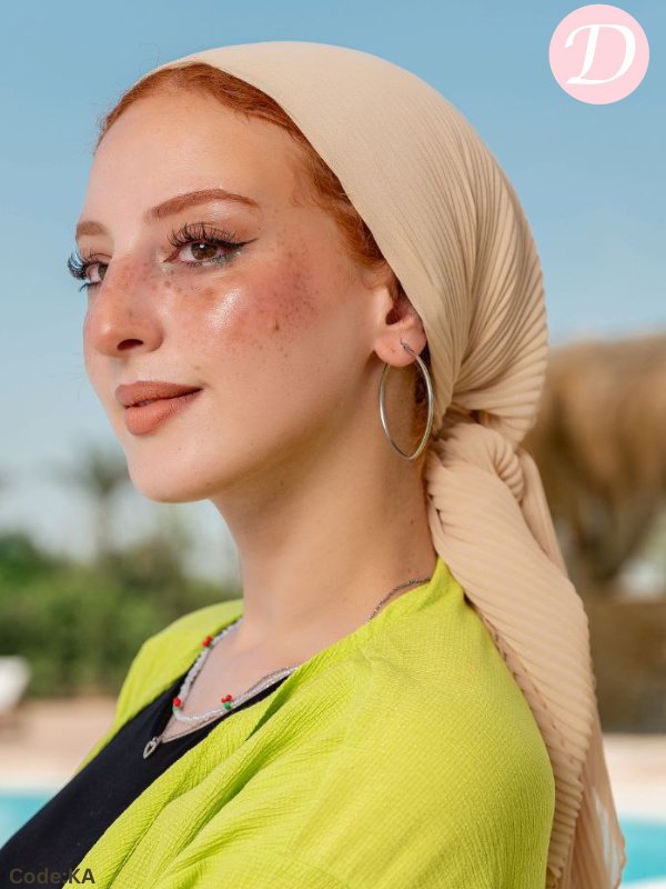Lama Plissea Scarf - Crepe Chiffon