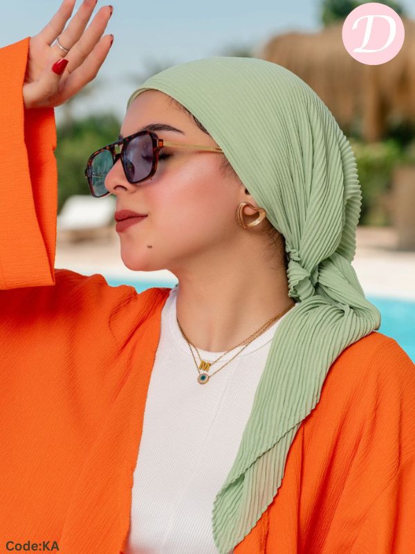 Lama Plissea Scarf - Crepe Chiffon