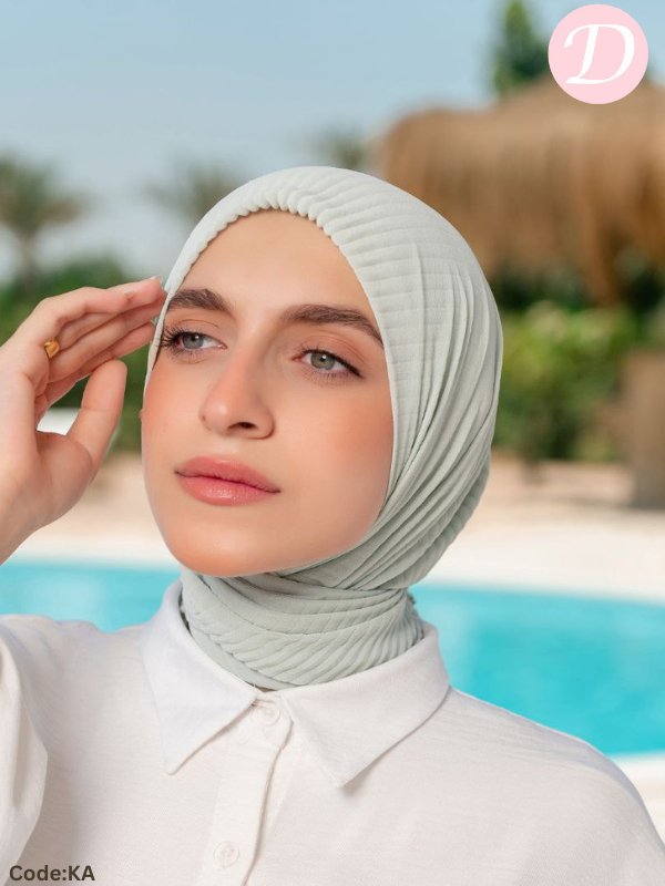 Lama Plissea Scarf - Crepe Chiffon