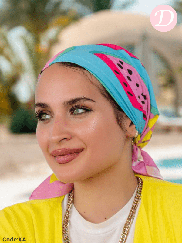 وشاح سالي - قطن وساتان