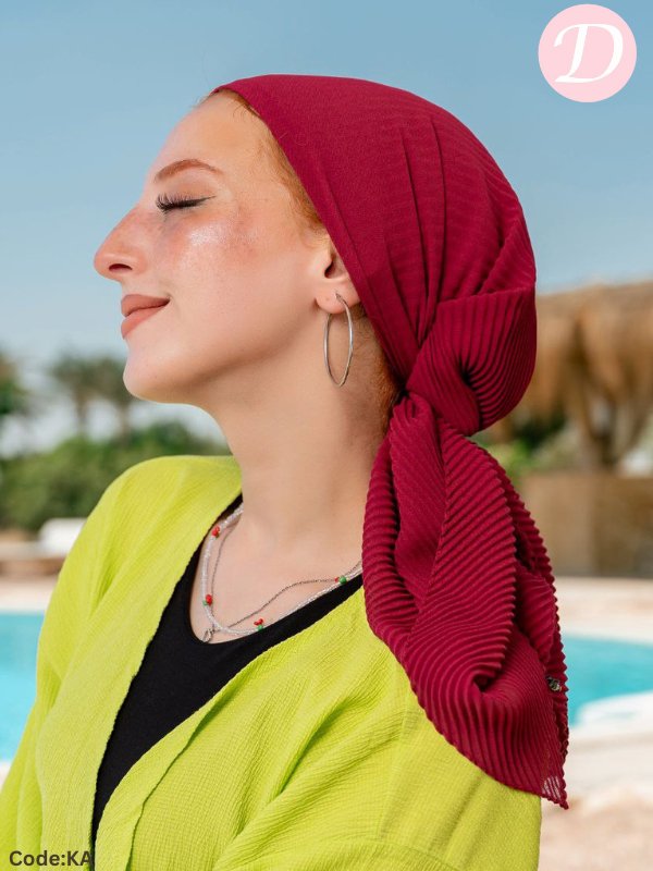Lama Plissea Scarf - Crepe Chiffon