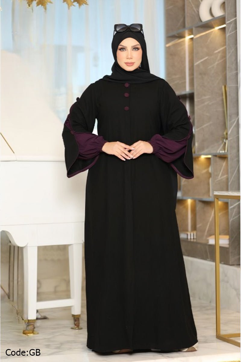 Istabraq Abaya - Crepe
