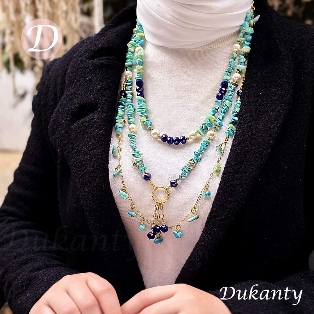 Tatiana Necklace - Turquoise Stone