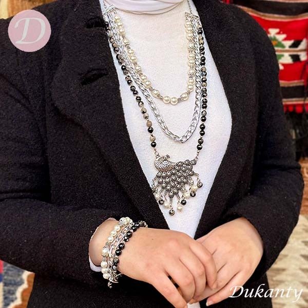 طقم سلطانة الرقيق - لؤلؤ وحجر عقيق