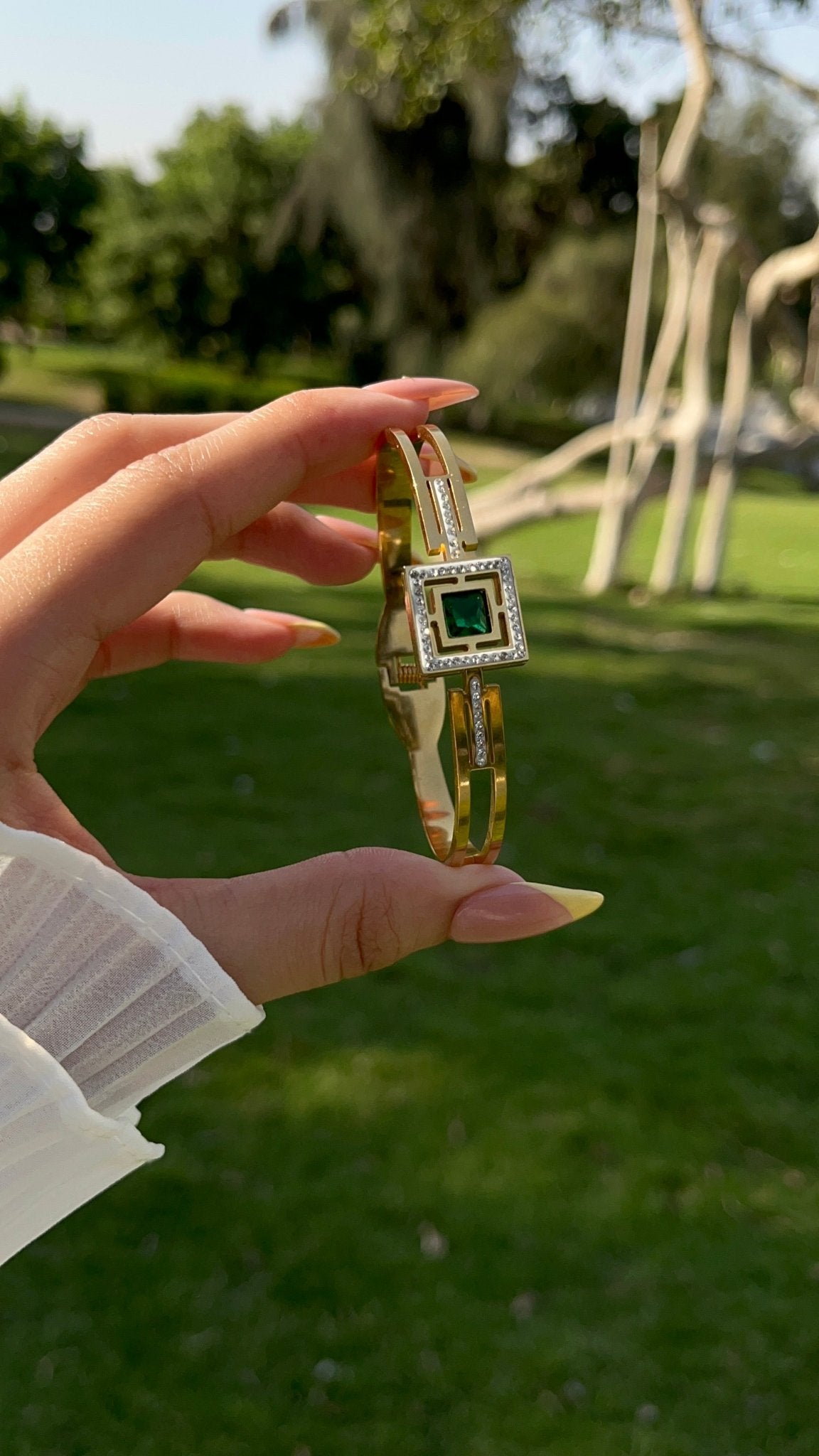 Alaa Simple Bangle - Stainless Steel