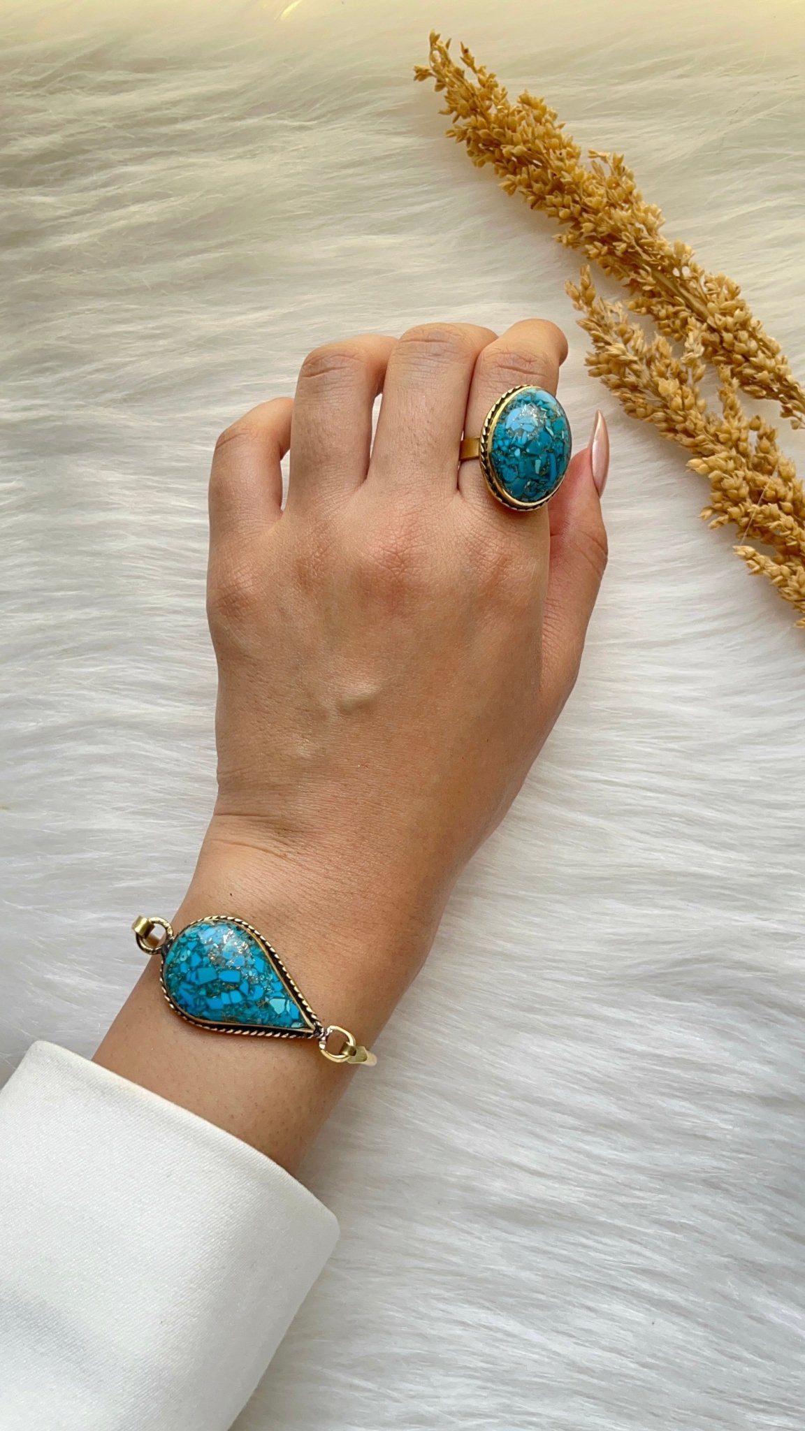 Yara Turquoise Set - Copper Set