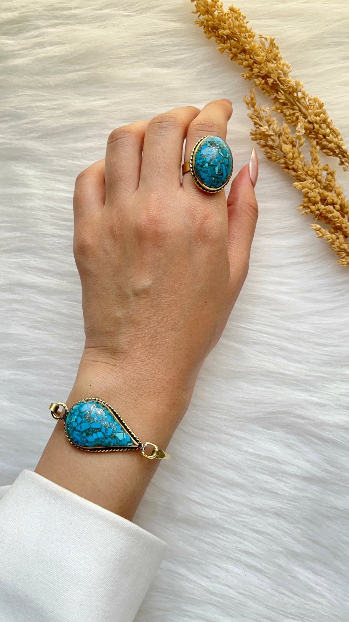 Yara Turquoise Set - Copper Set