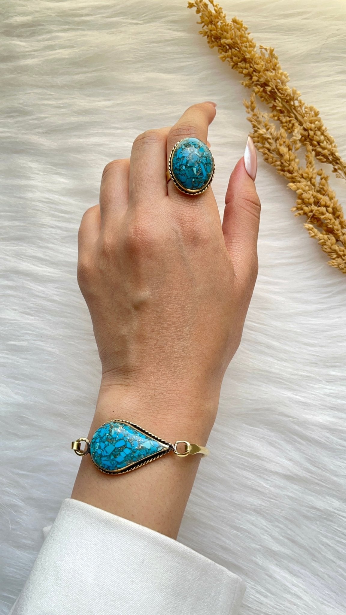 Yara Turquoise Set - Copper Set
