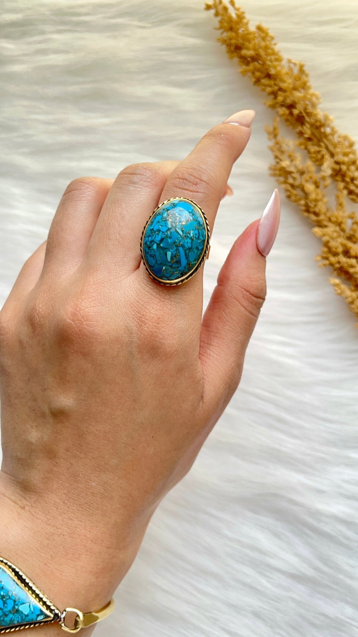 Yara Turquoise Set - Copper Set