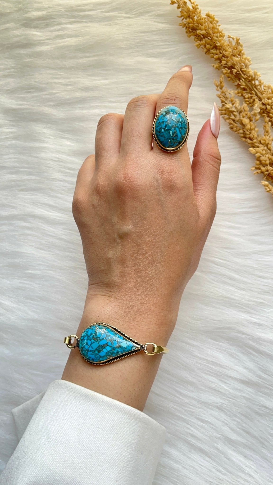 Yara Turquoise Set - Copper Set