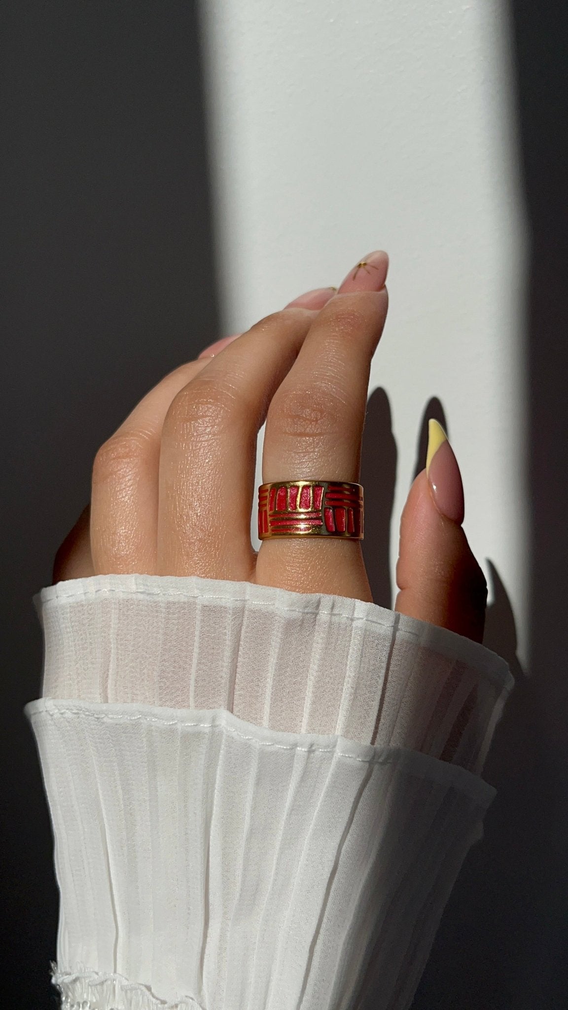 خاتم ثعبان خشن - فولاذ مقاوم للصدأ