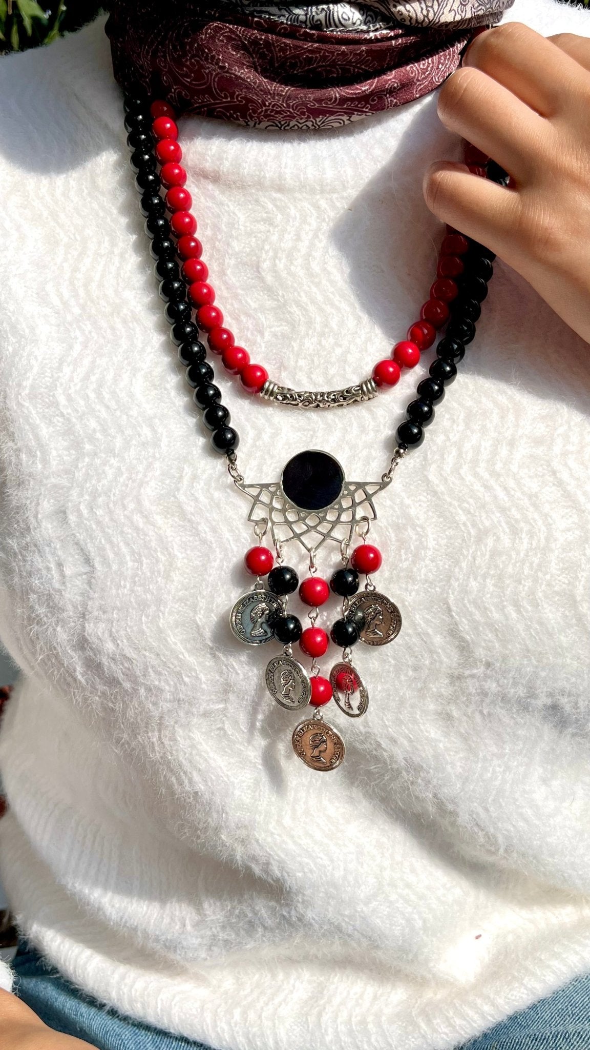 Tabarak Necklace - Agate Stones