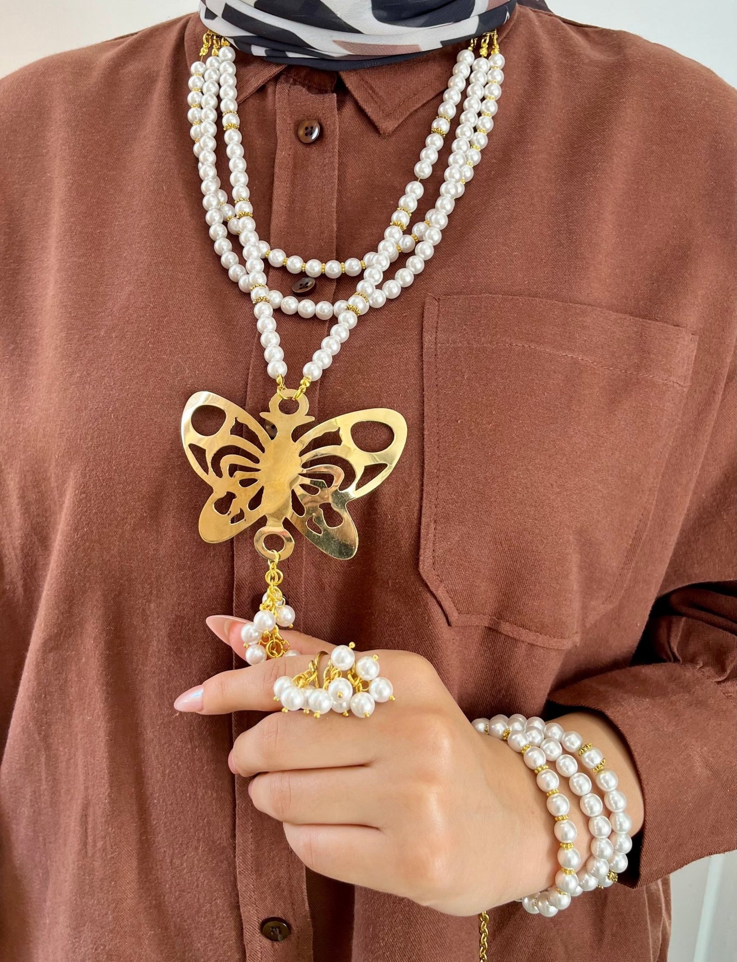 طقم صافيناز - أحجار العقيق