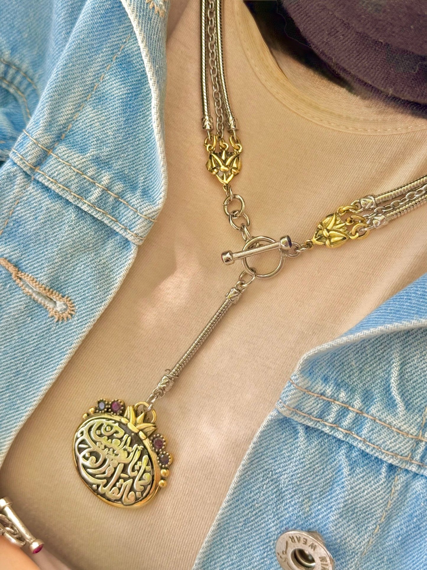 Calligraphy Charm Set - Silver Plated