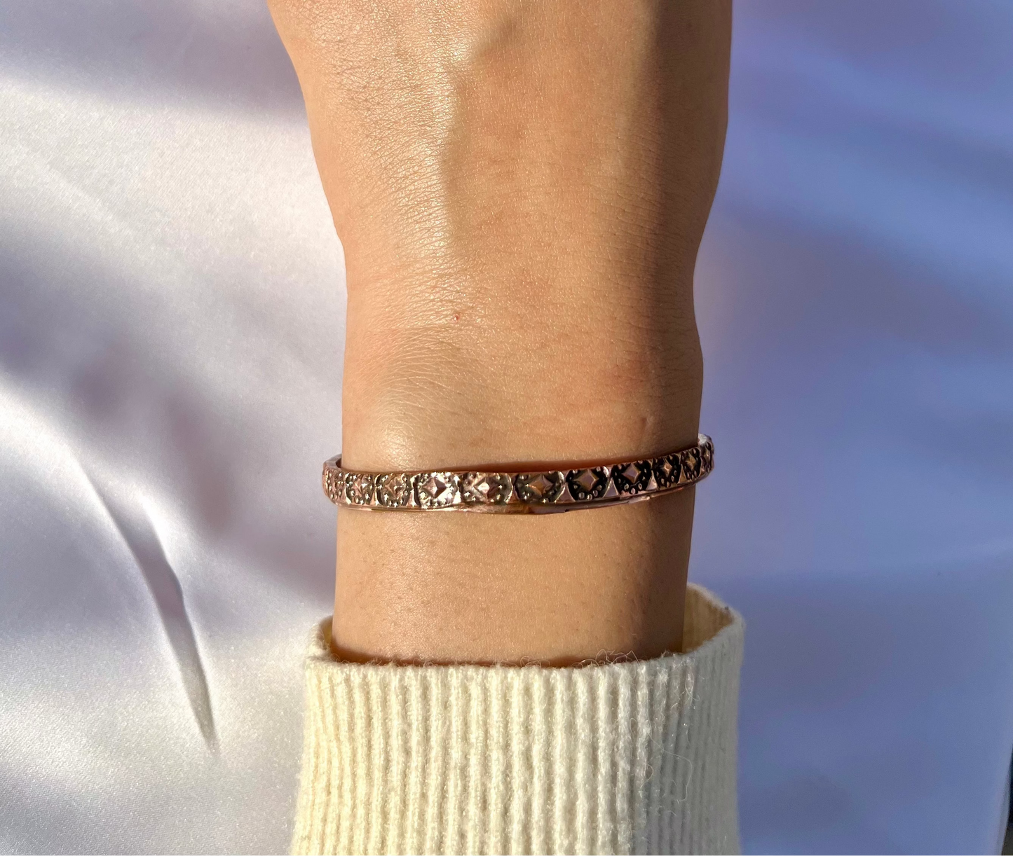 طقم "أنتا عمري" - مطلي بالفضة والعقيق