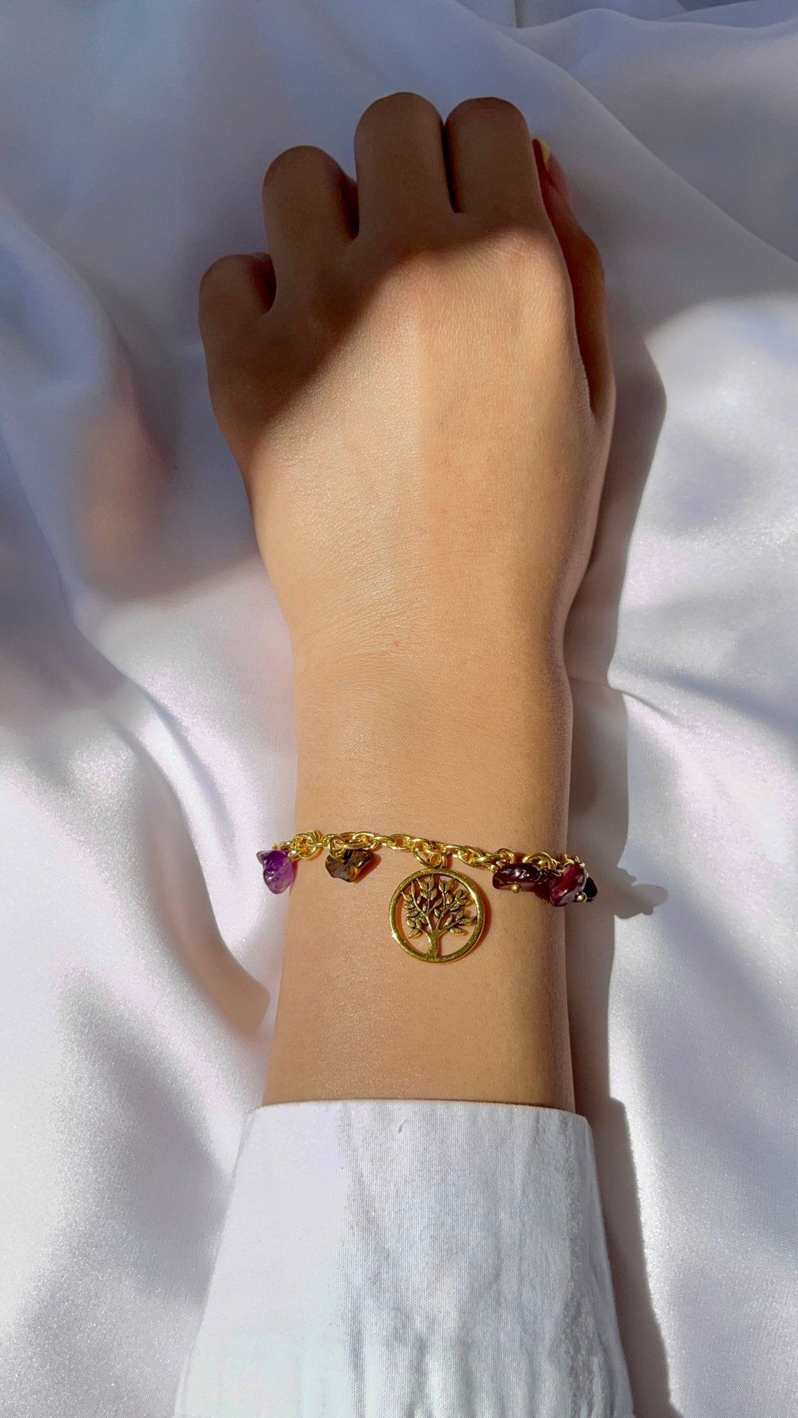 مجموعة أساور لونا - معدن ذهبي