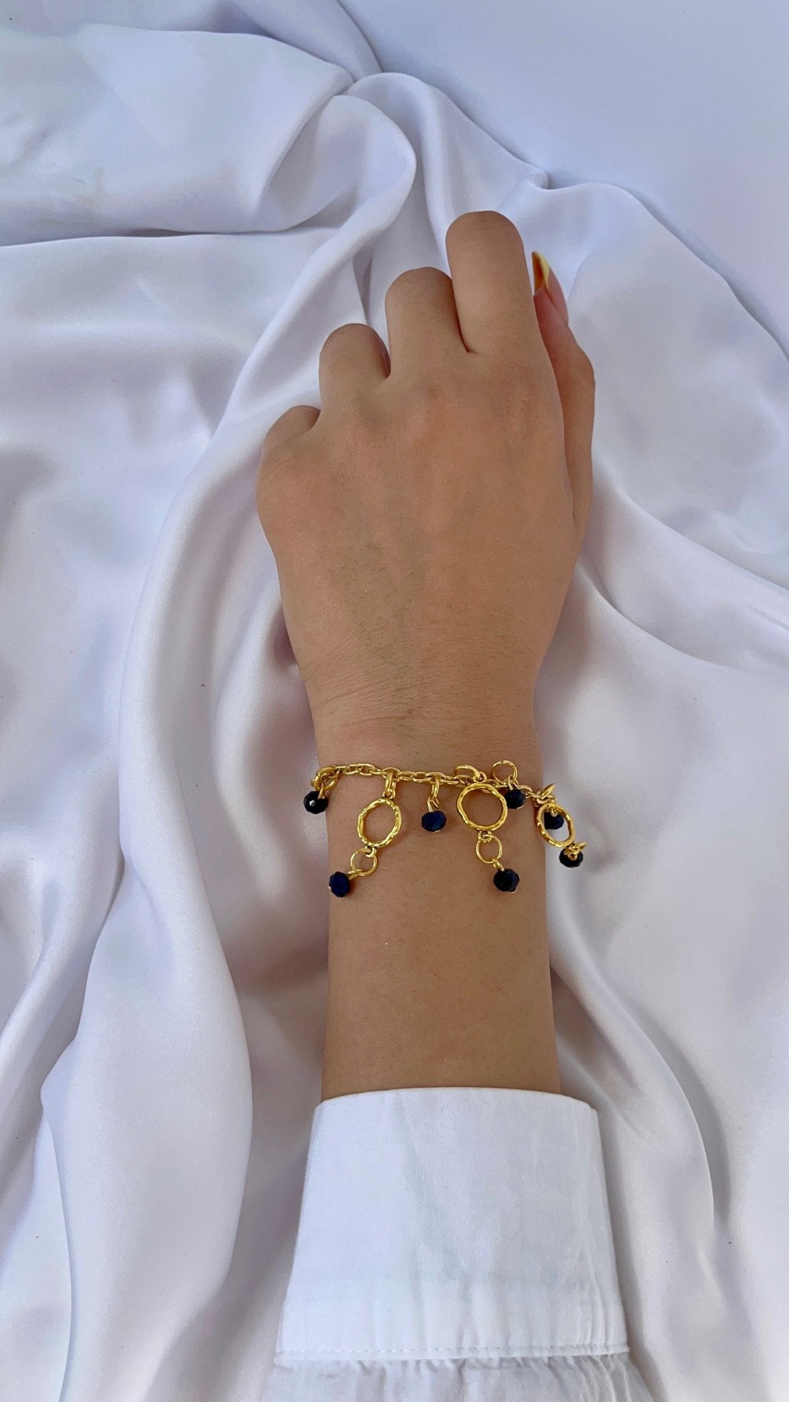 مجموعة أساور لونا - معدن ذهبي