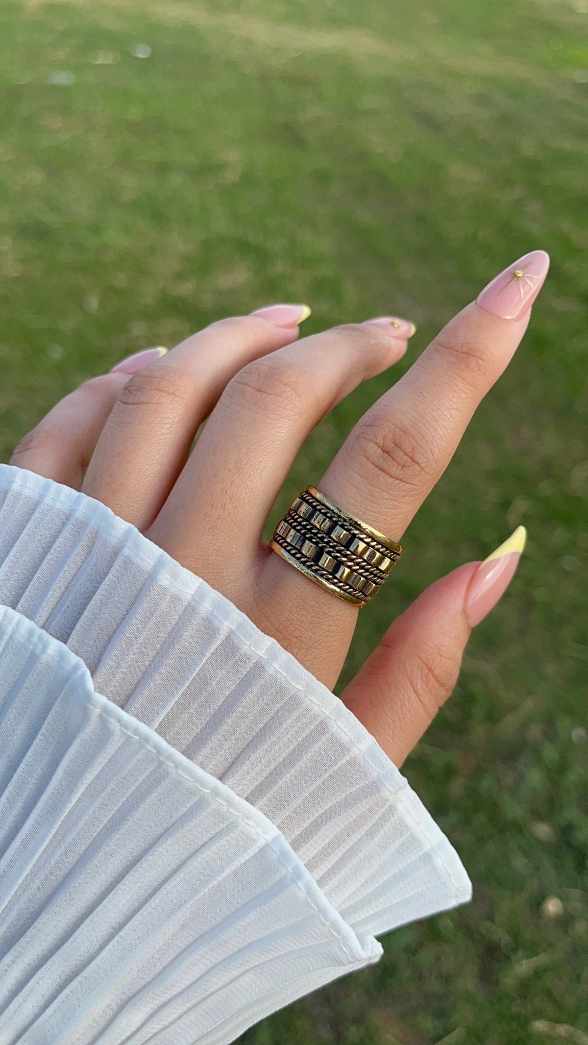 طقم "أنتا عمري" - مطلي بالفضة والعقيق