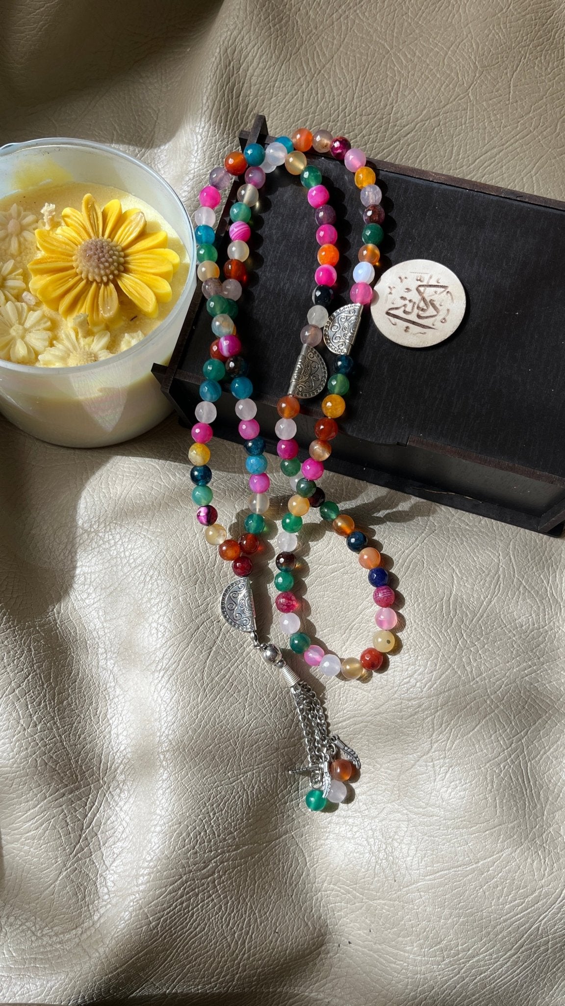 Basma Agate Rosary Set