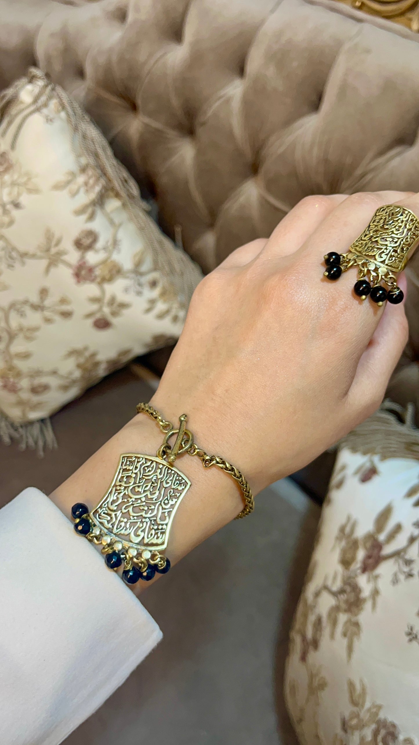 طقم عقيق ماجدة - نحاس