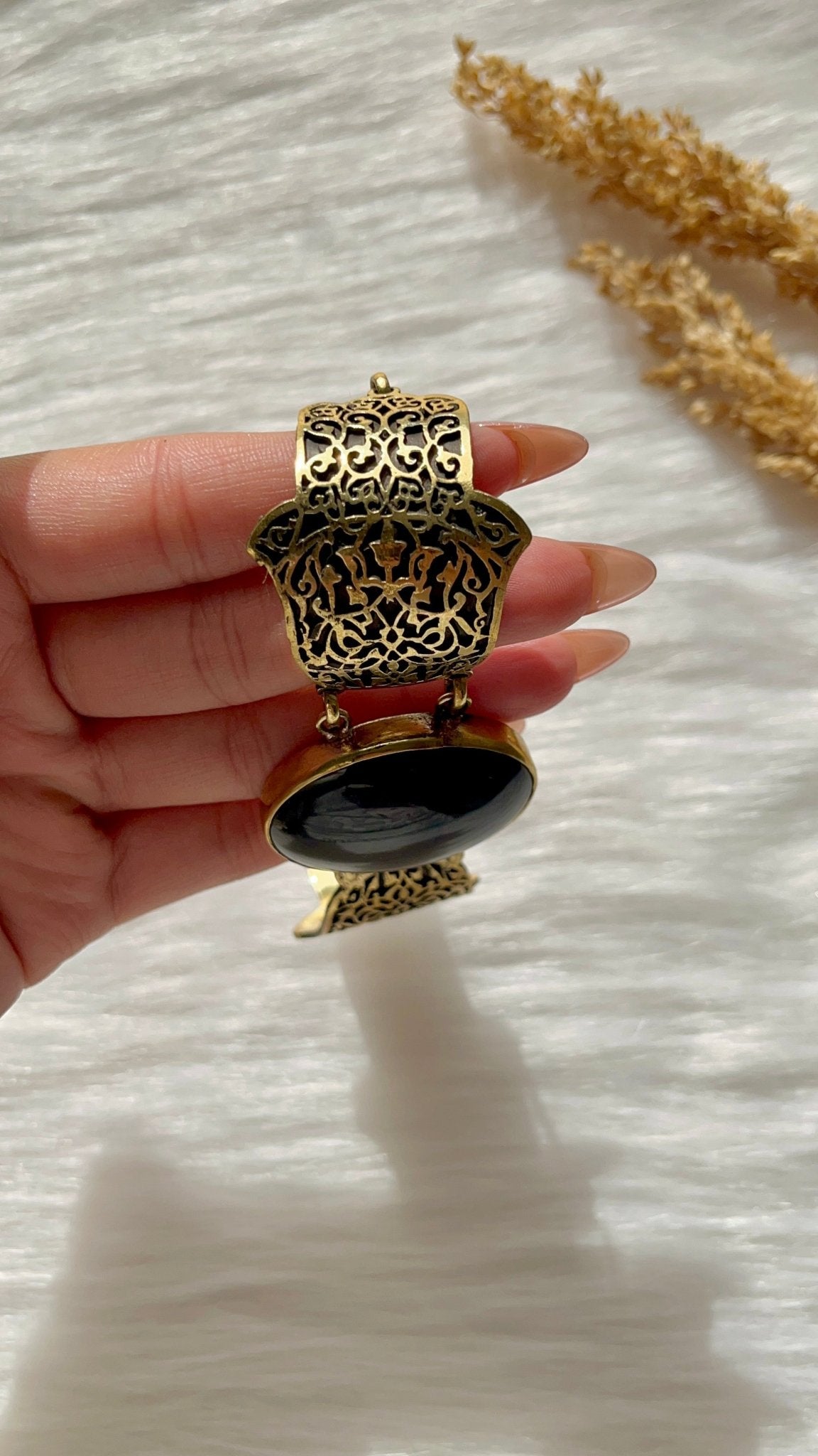 Arabian Kaaf Set - Black Agate
