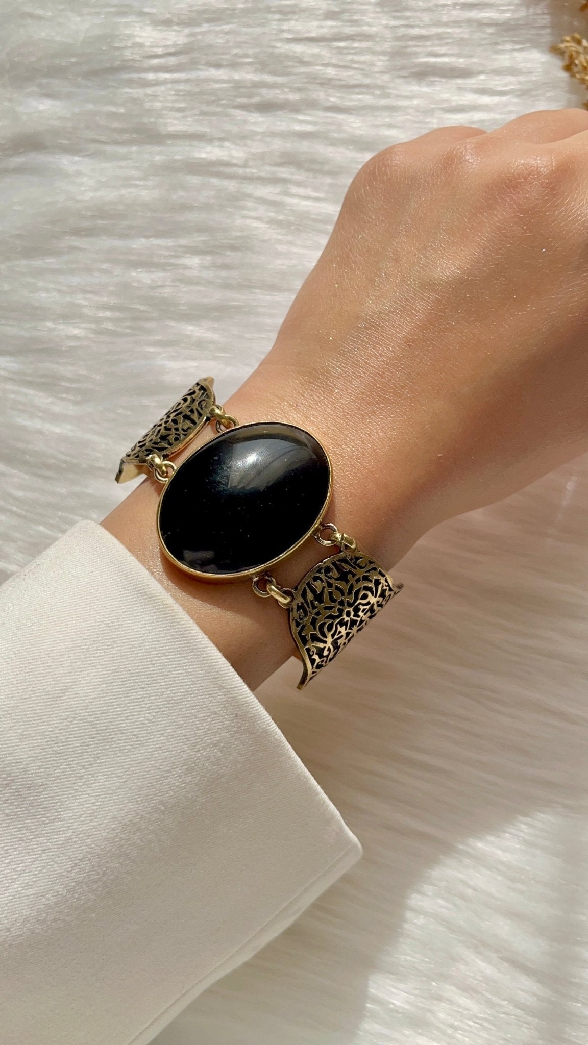 Arabian Kaaf Set - Black Agate