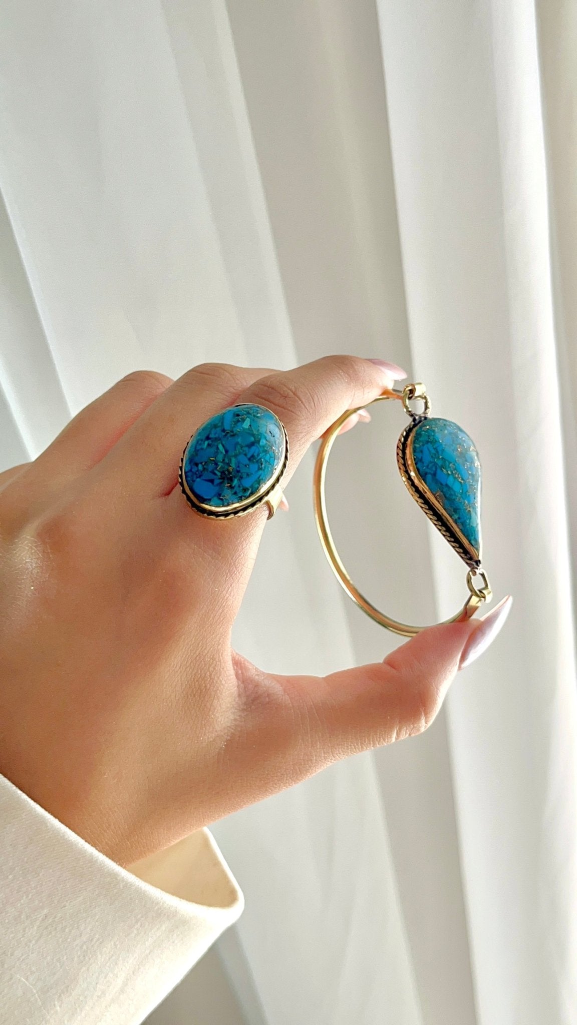 Yara Turquoise Set - Copper Set