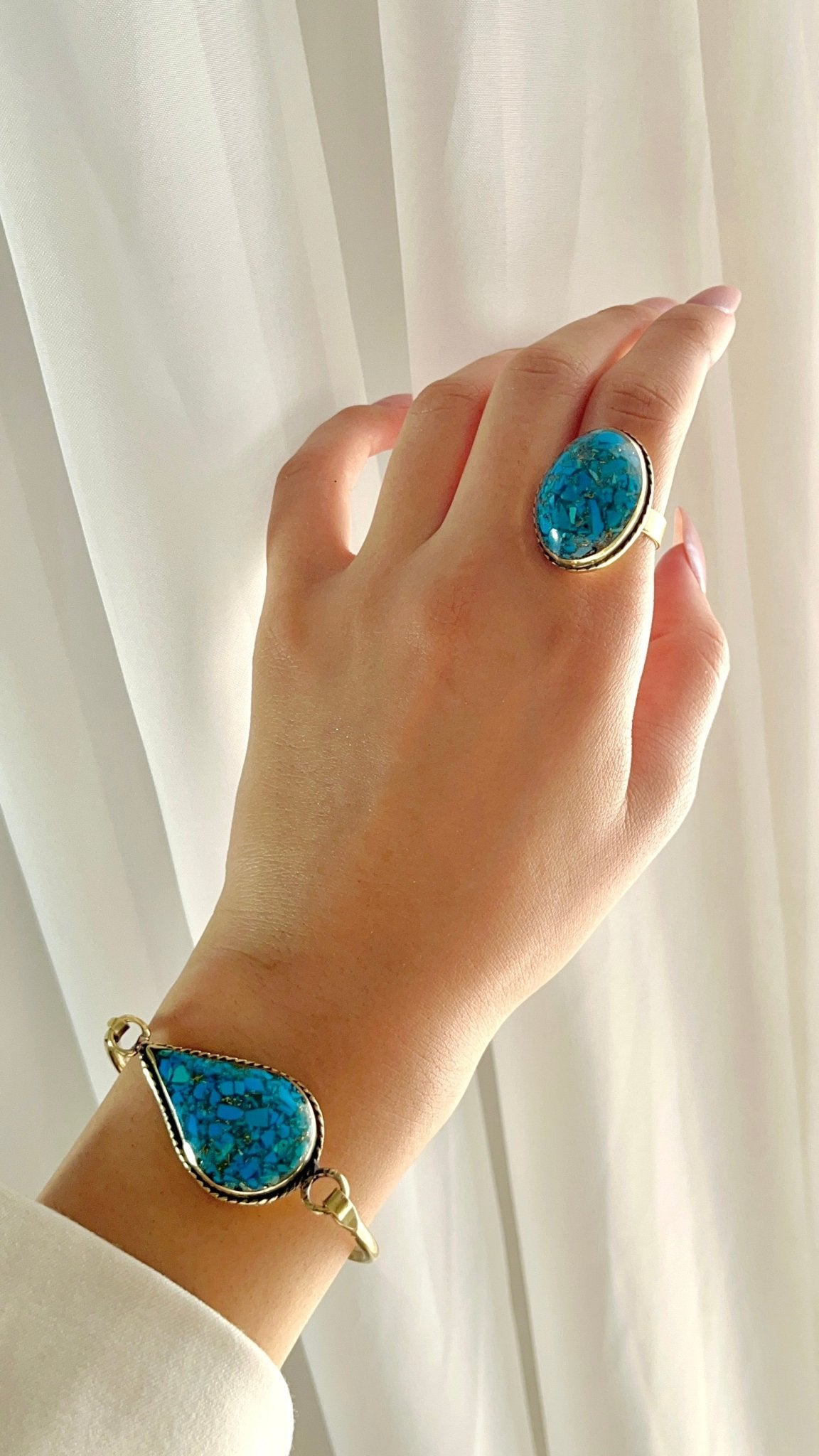 Yara Turquoise Set - Copper Set