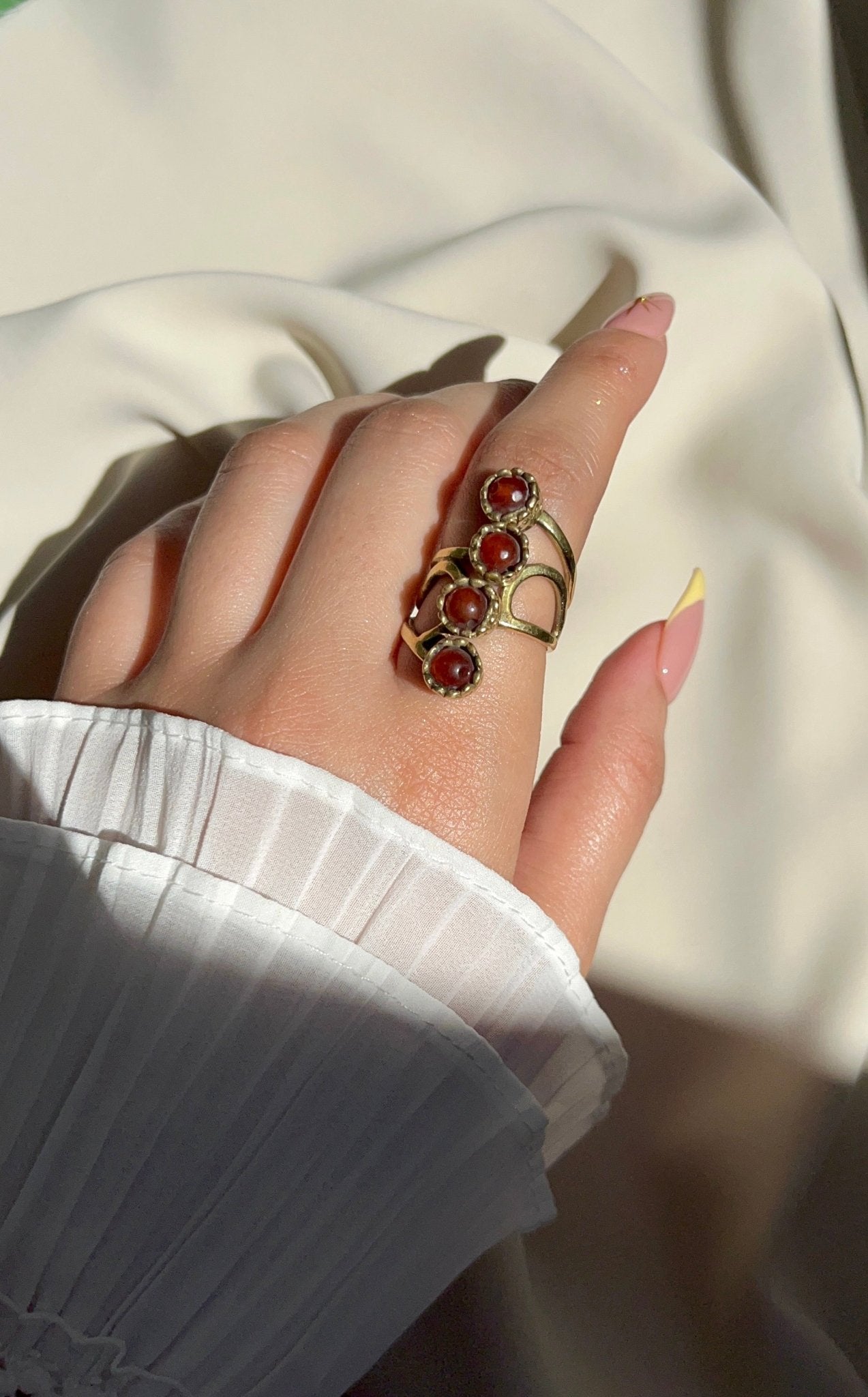 خاتم رزان العتيق - نحاس خالص