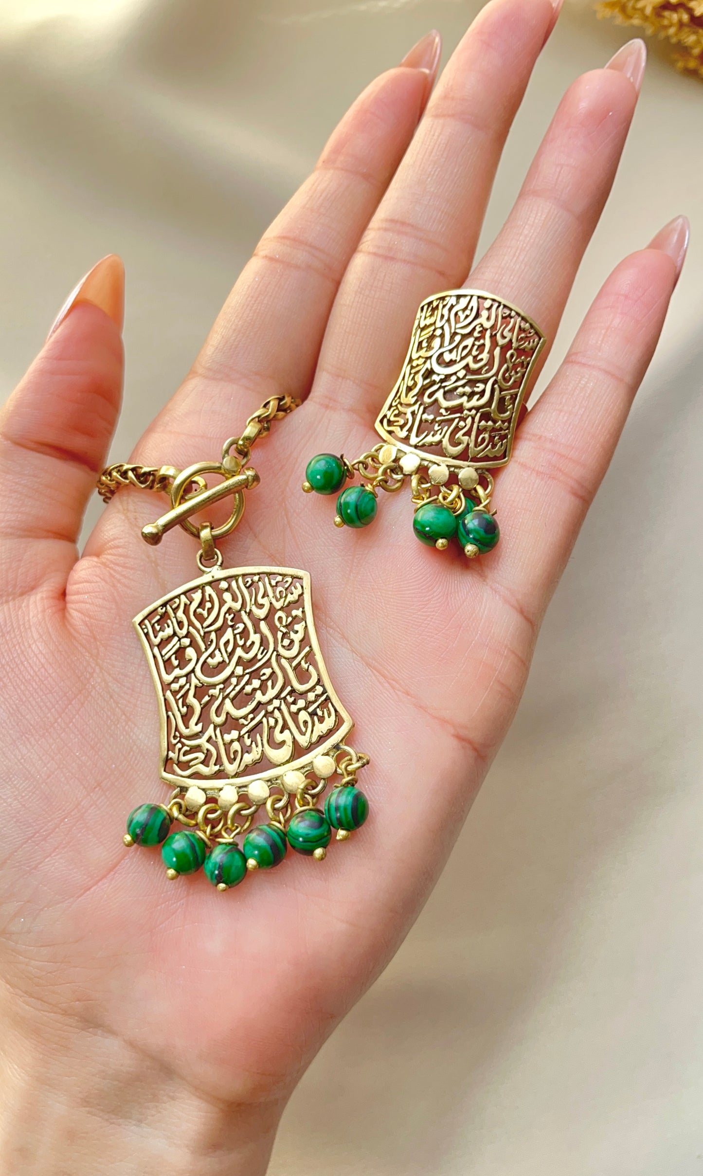 Magda Agate Set - Copper