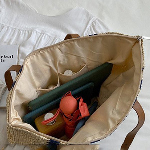 Walaa Beach Bag - Wicker