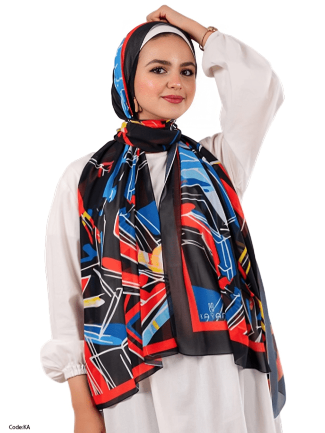 وشاح قمر - كريب شيفون