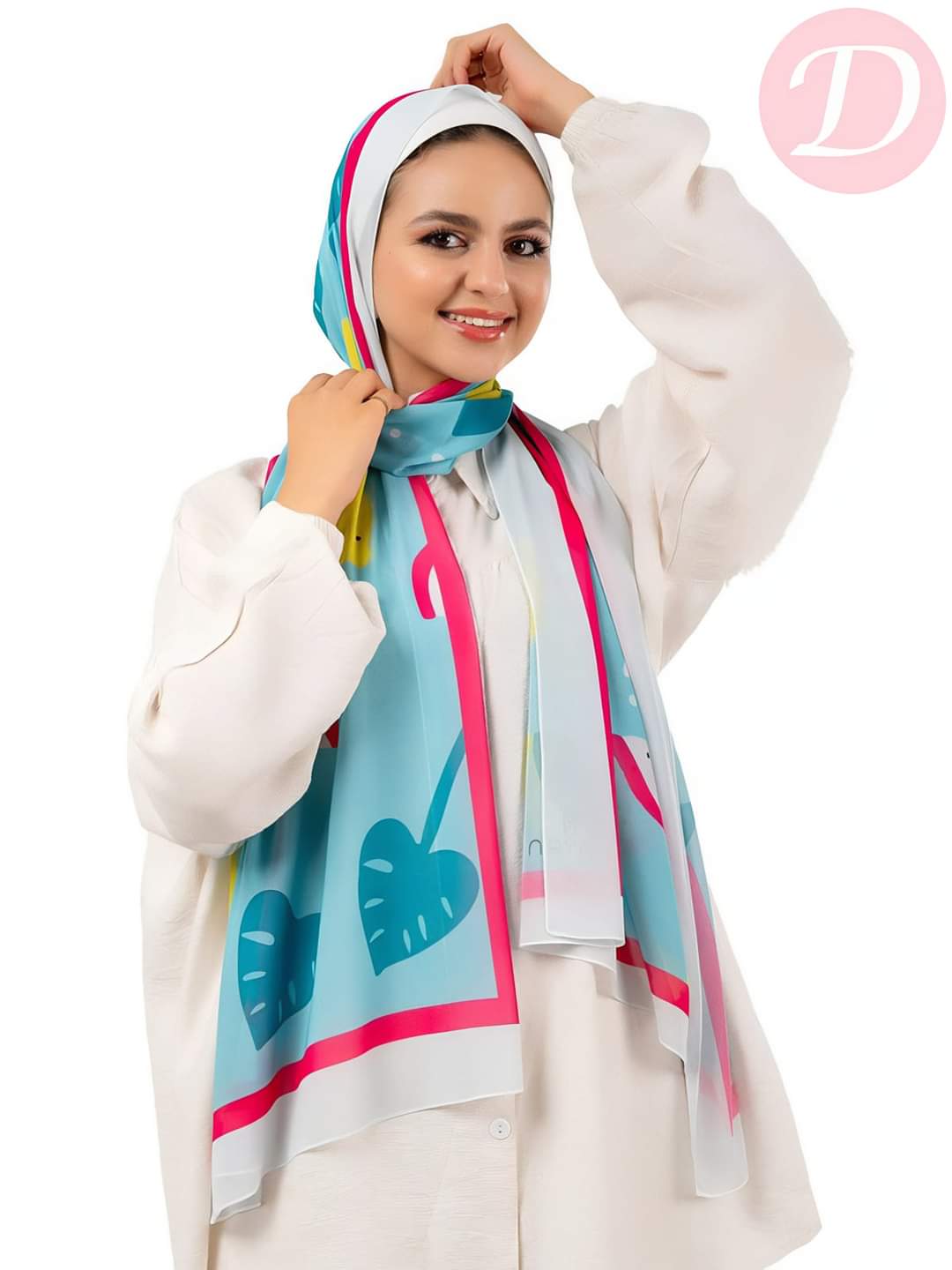 وشاح فواكهي - كريب شيفون