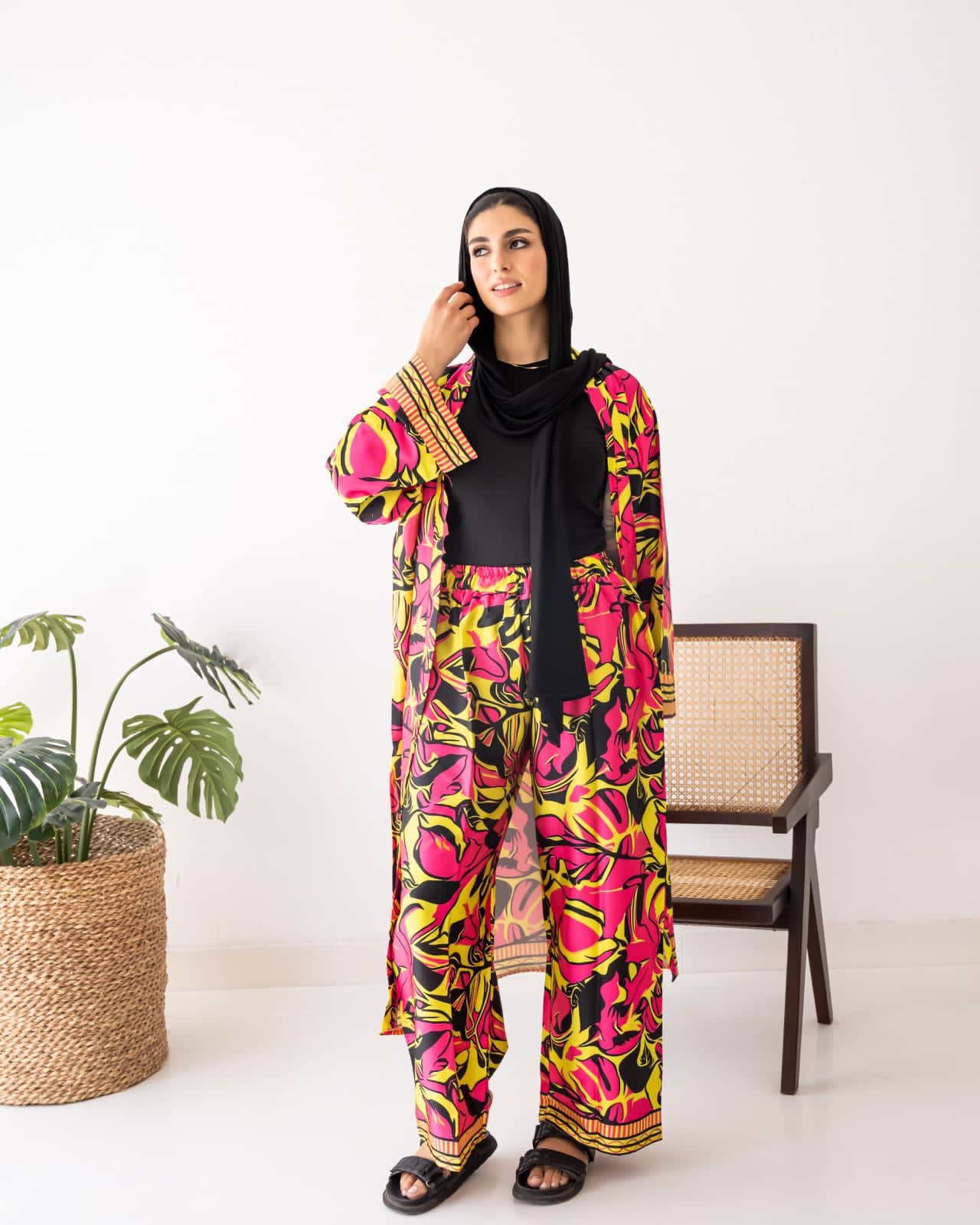 Sandy Casual Suit - Satin
