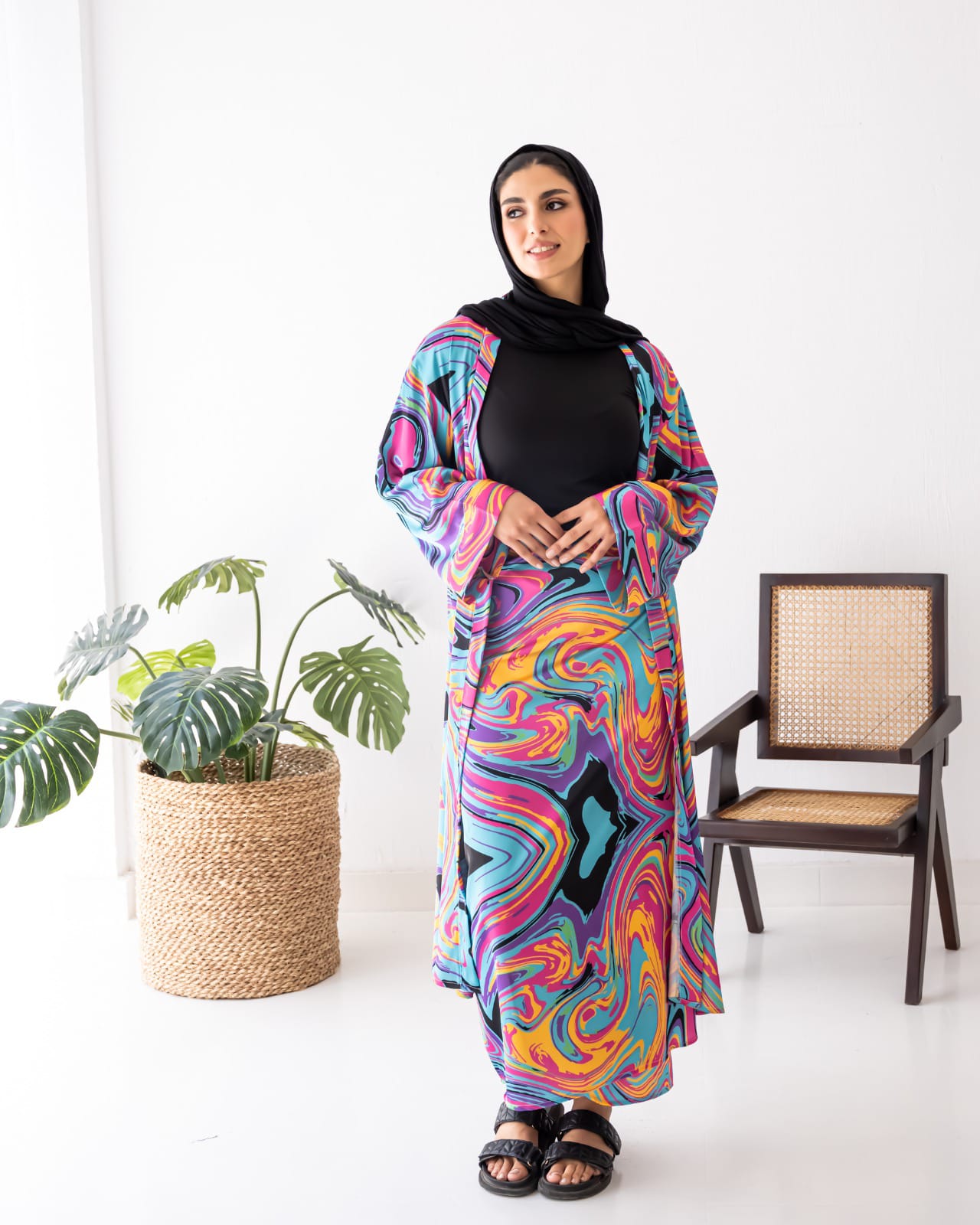 Bisan Casual Suit - Satin