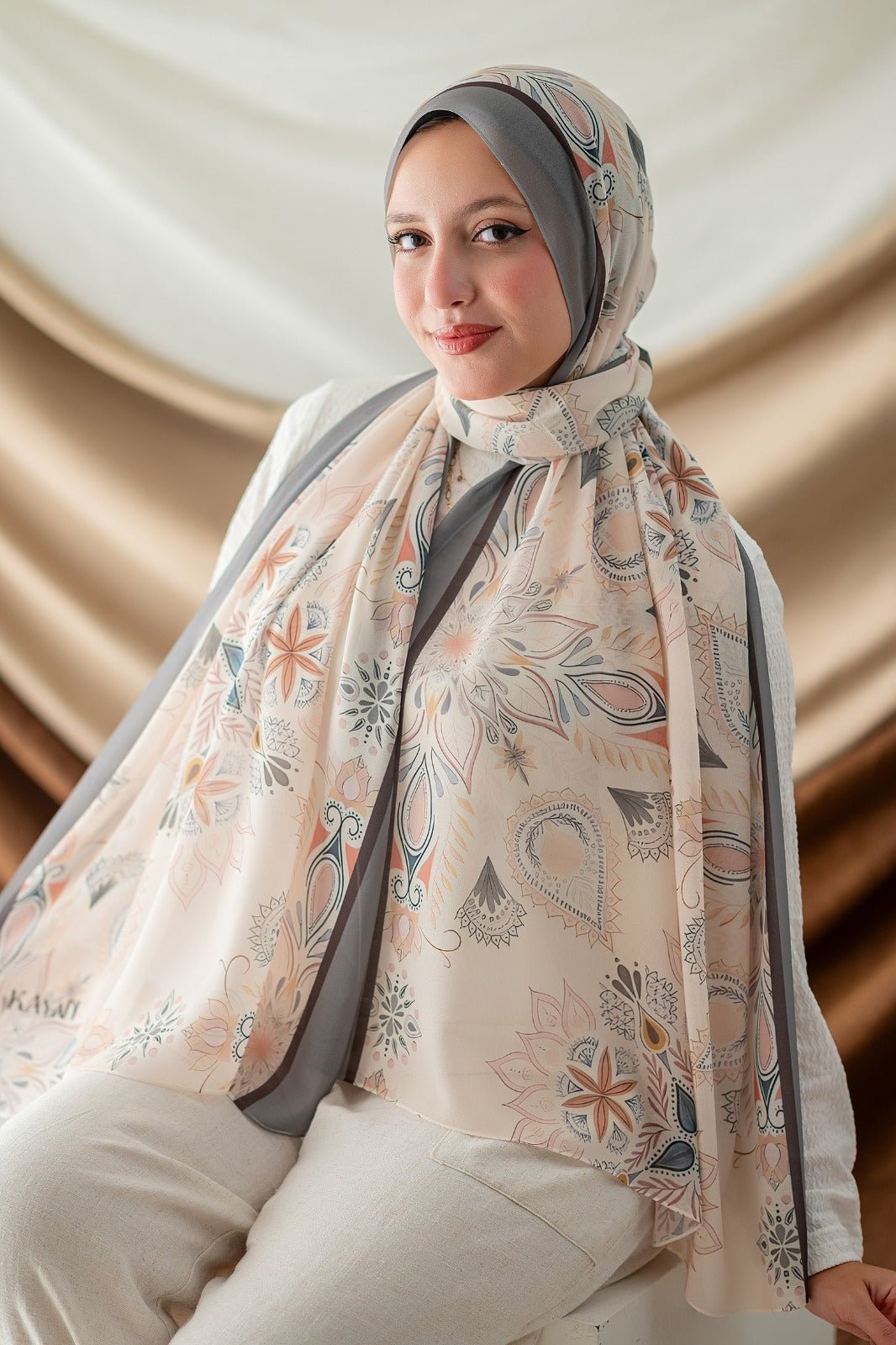 Safinaz Scarf - Crepe Digital