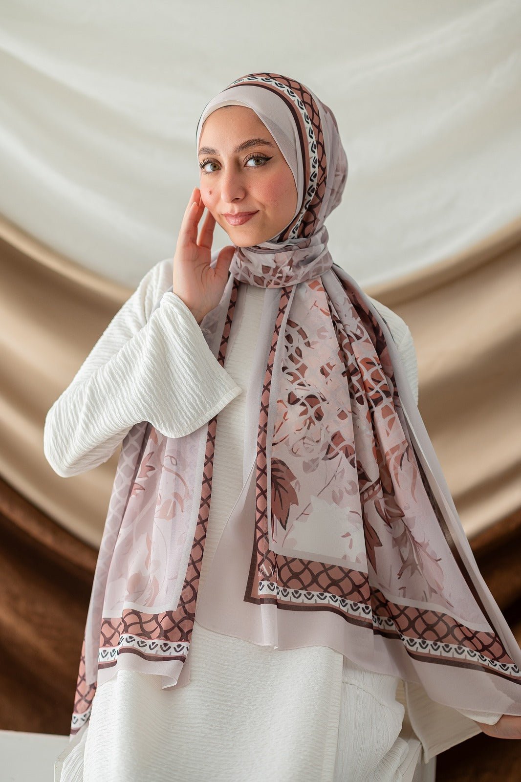 Yosra Scarf - Crepe Digital
