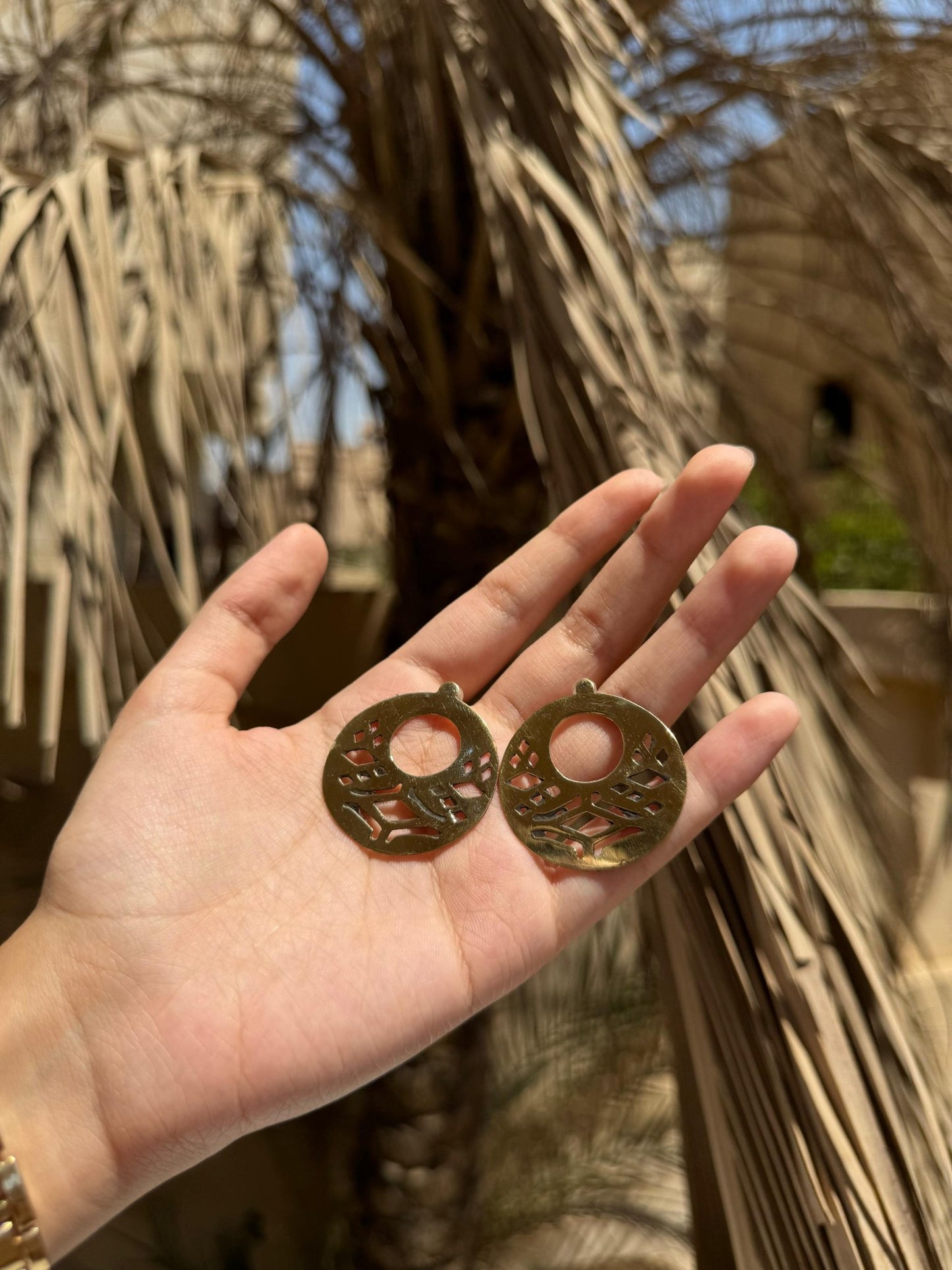 Wafa Earings - Copper