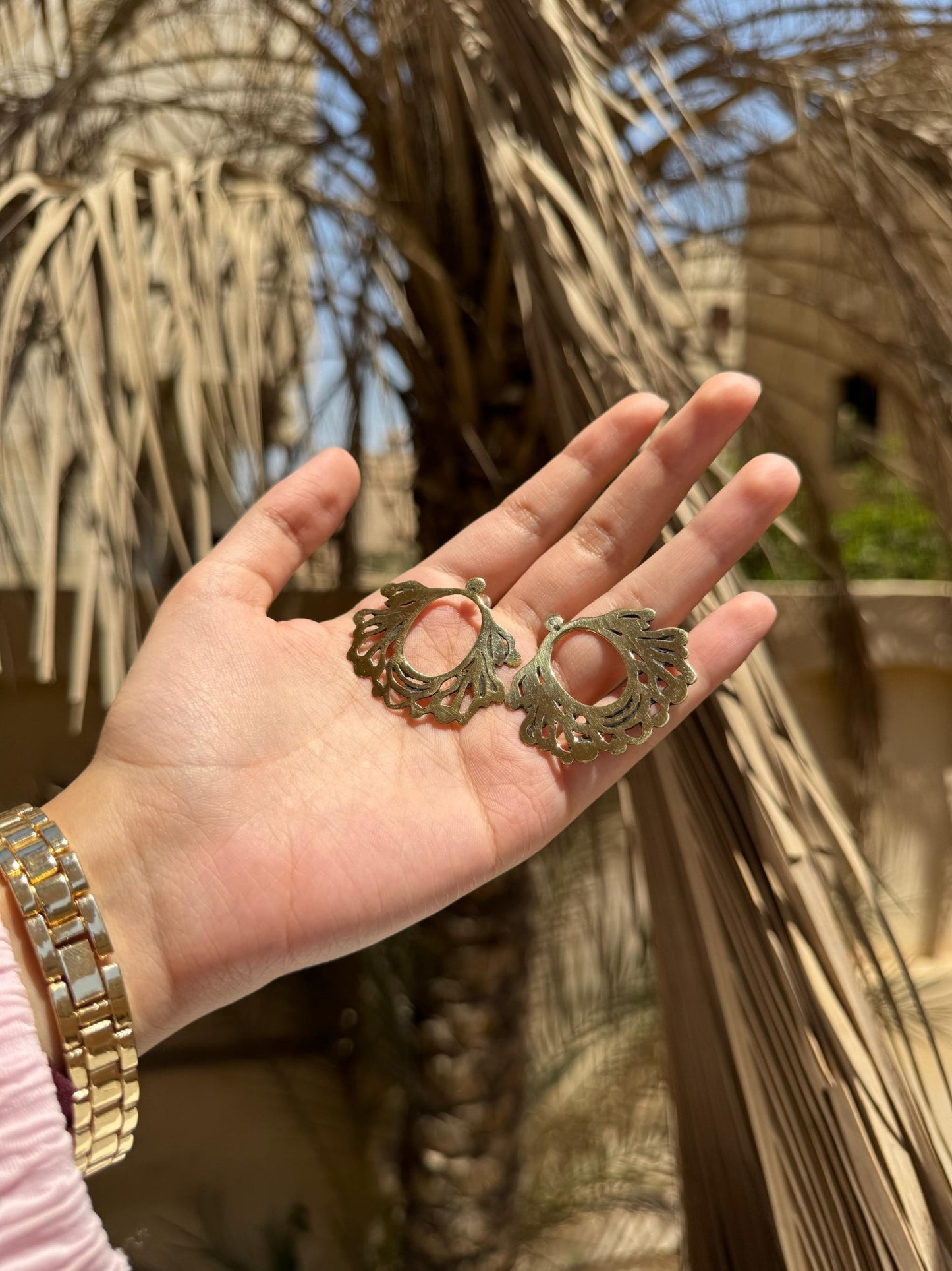 Maysoon Earings - Copper