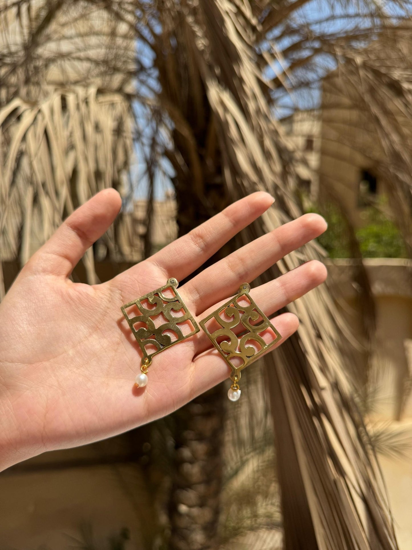Latifa Earings - Copper