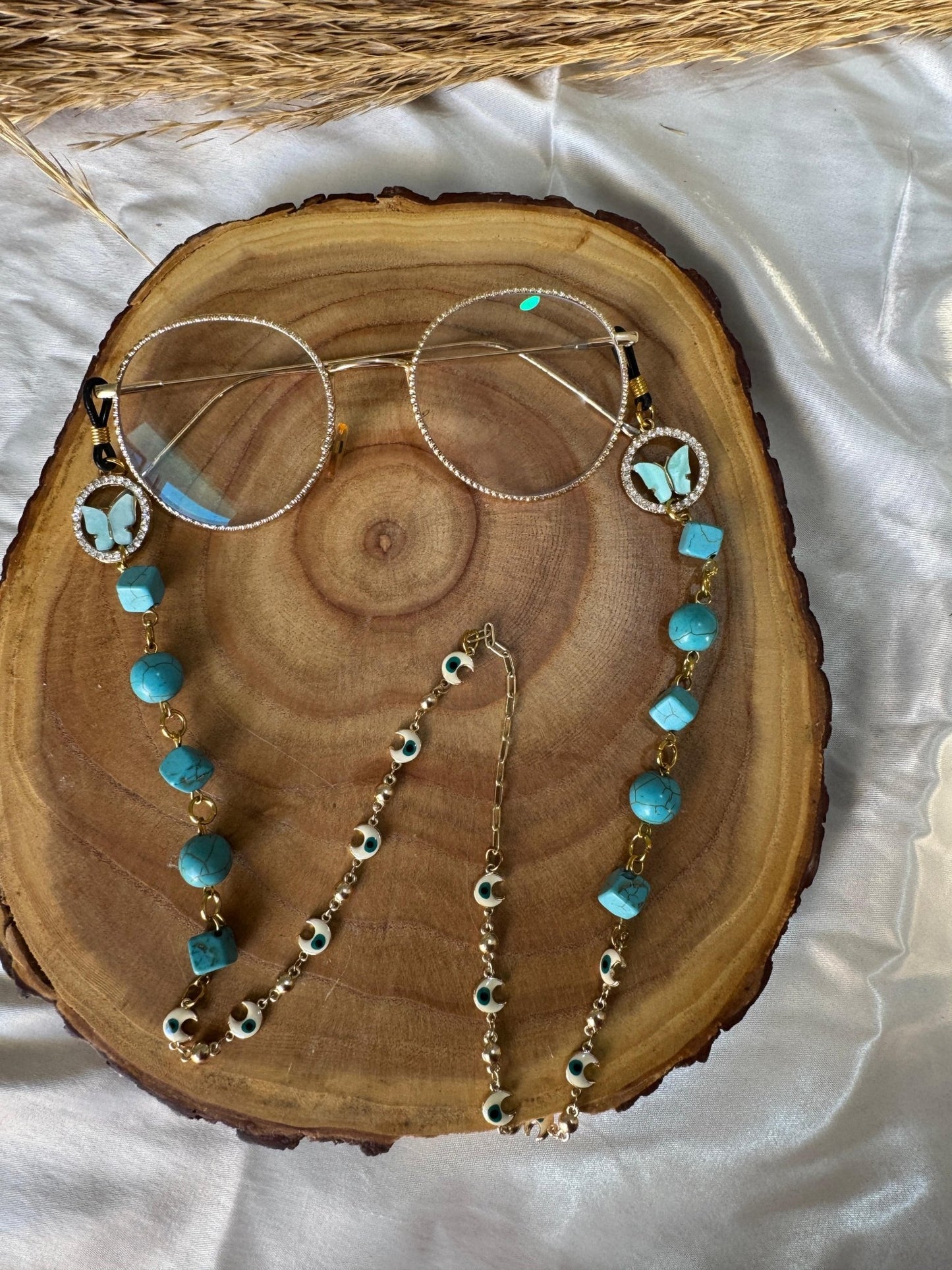 Turquoise Glasses Chain - Turquoise