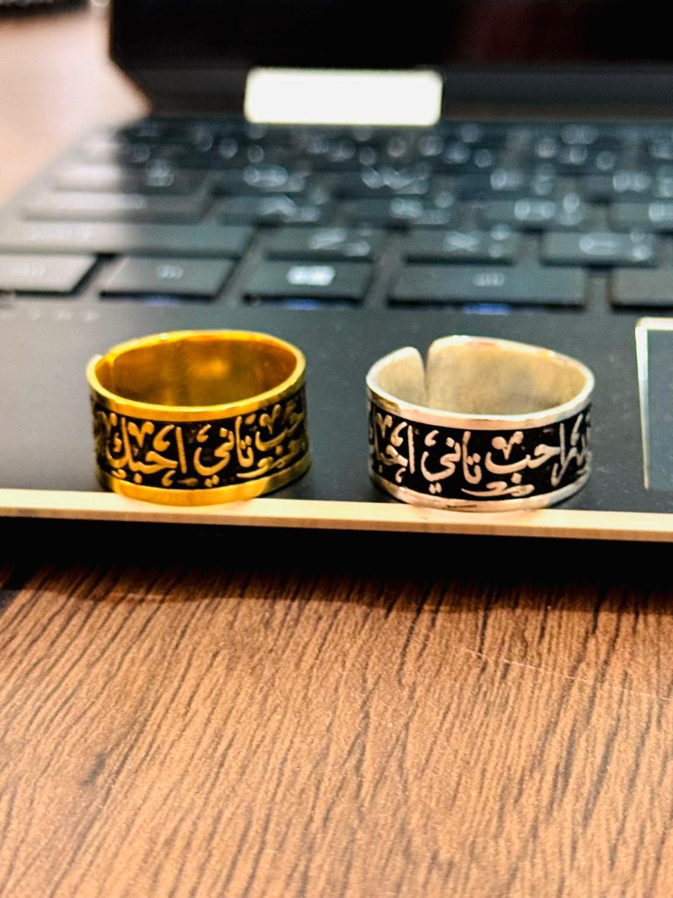 Yousef Elegant Ring - Silver And Gold Plated