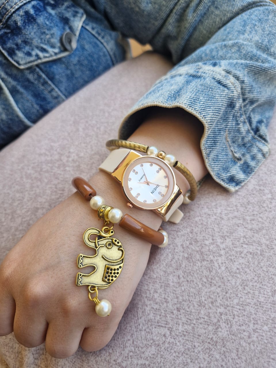 Ganaa Watch Set - Brown Acrylic