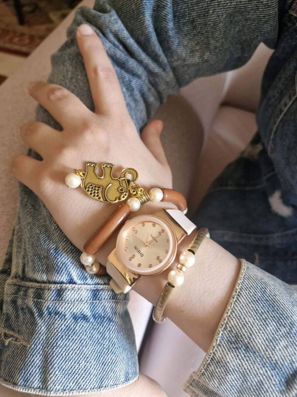 Ganaa Watch Set - Brown Acrylic