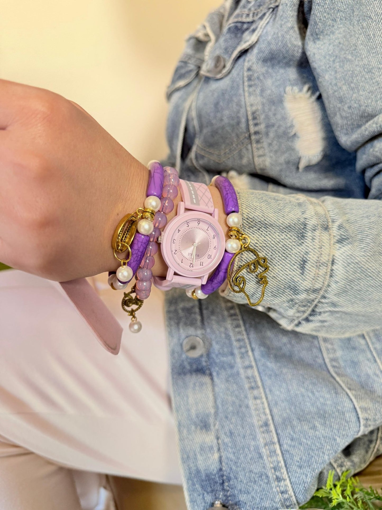 Isla Watch Set - Purple Acrylic