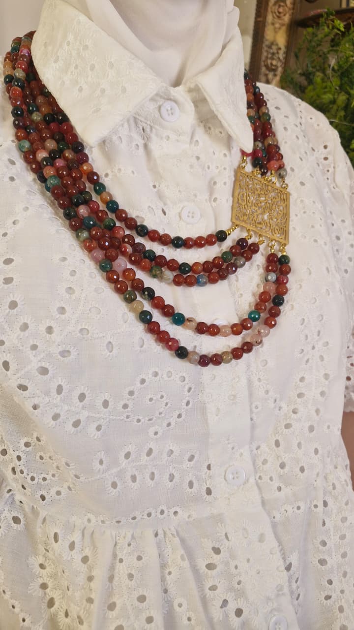 Elegant Necklace - Agate Stone