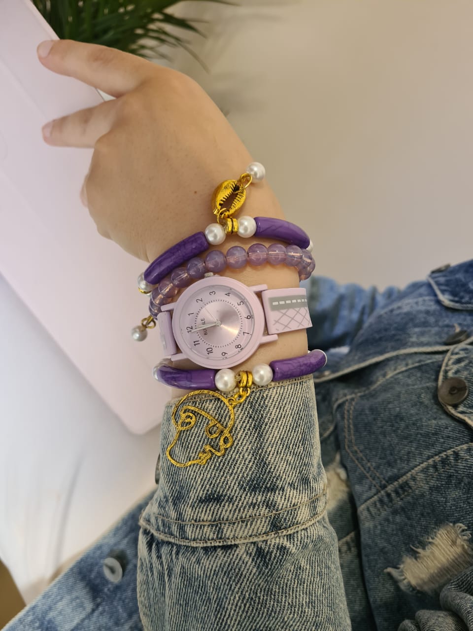 Carmen Watch Set - Purple Acrylic