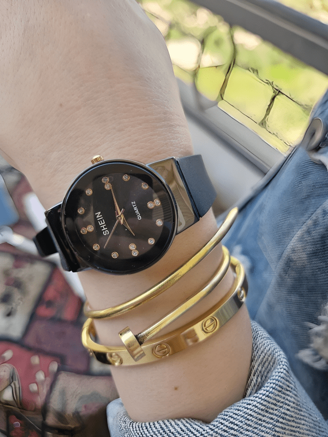 طقم ساعات سيلين - أكريليك فيروزي وأحمر