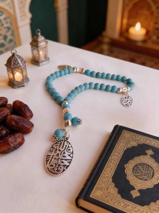 مسبحة الدوحة الفيروزية - حجر الفيروز