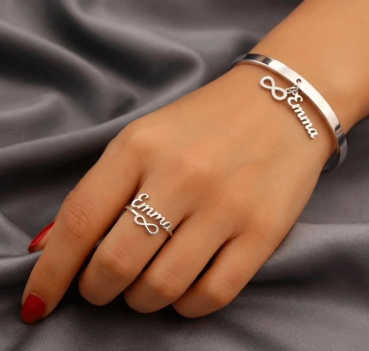 Infinity Simple Set - Silver Plated
